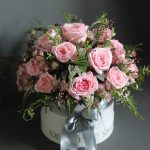 Garden Gate Flower Box Tudor rose florist